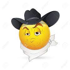 Smiley Emoticons Face Vector Cowboy Emoticon Face Vector Smiley