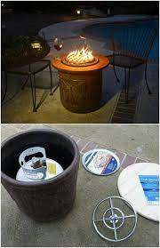 15 Diy Patio Fire Bowls That Will Make Your Summer Evenings Relaxing And Fun I Love Summer From The W Diy Gas Fire Pit Diy Propane Fire Pit Outdoor Fire Pit