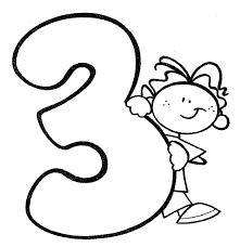 Material Didactico Para Ninos Numero 3 Para Imprimir Pintar Colorear Decorar Boyama Sayfalari Ogrenme Boyama Kitaplari