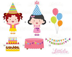 Geburtstag Madchen Clipart Geburtstag Clipart Feier Etsy Birthday Clipart Clip Art Baby Girl Drawing