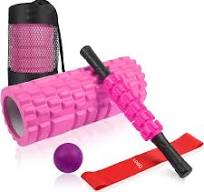 Custom Designed Foam Roller Muscle Roller bar Resistance Band Yoga Pilates  Set Yoga Foam Roller Set