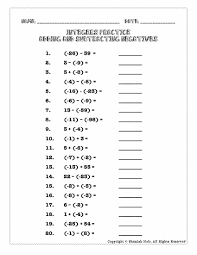Integers Rules Number Line Notes And Practice Problems Worksheets Practices Worksheets Integer Rules Integers Worksheet