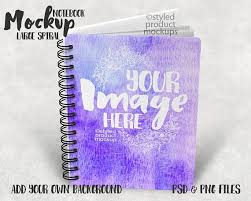 Dye Sublimation Large Spiral Notebook Journal Template Mockup Etsy Free Psd Mockups Templates Journal Template Free Packaging Mockup