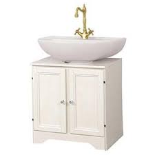 Copricolonna Sottolavabo In Legno Bianco Decape 61 X 45 Con Ante Mobile Bagno Bagno Legno Legno Bianco