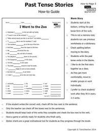 Past Tense Verb Stories 1 10 Past Tense Tenses Verb