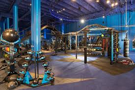 Gym Design And Layout Of Functional Fitness Training Area Using Movestrong Nova Fts And The Dynabells Gym Interior Gym Design Gym Design Interior