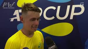 Alex de minaur overcomes fellow australian john millman on tuesday in the rotterdam first round. Alex De Minaur 2020 Atp Cup Round Robin Win Tennis Channel Interview Youtube