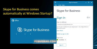 Stop Skype For Business From Starting Automatically In Windows Startup Business Office Signs Organization