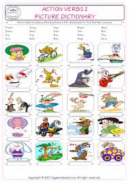Suitable for kinder, preschool, prep, grades 1, 2 and 3. Action Verbs English Esl Vocabulary Worksheets Engworksheets 2