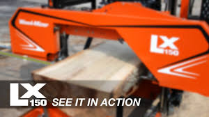 Lx150 Twin Rail Portable Sawmill In Action Wood Mizer Youtube