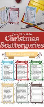 Free Printable Christmas Scattergories Game Diy Adulation Free Christmas Printables Christmas Printables Christmas Party Games