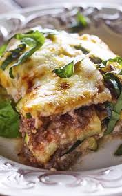 This Instant Pot Zucchini Lasagna Layers Beef And Ricotta Between Zucchini For A Trim Healthy Mam Zucchini Lasagna Recipes Instant Pot Recipes Zucchini Lasagna