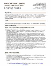 The remainder of the curriculum vitae can be found in the pdf below. Senior Research Scientist Resume Samples Qwikresume