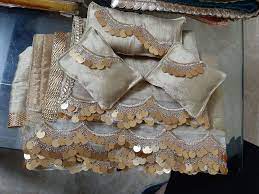 Full Set Mandir Kapda Singasan Sheet And Cushion Baby Krishna Laddu Gopal Dresses Krishna Art