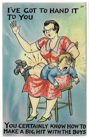 1940 Family Life Mother Spanking Son Vintage Comic Postcard Getluckyvintage  - Etsy