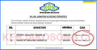 Iklan jawatan kosong sektor kesihataniklan jawatan kosong sektor kesihatan 2021. Jawatan Kosong Perkeso