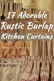 Find the perfect decorative accents at hayneedle, where you can buy online while you explore our room designs and curated looks for tips, ideas & inspiration to help you along the way. 17 Adorable Rustic Burlap Kitchen Curtains Home Decor Bliss