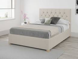 Clark mushroom taupe accent ottoman. Felicity Off White Linen Fabric Ottoman Storage Bed 33 Fabric Colours Single Double King Superking Love Home Living