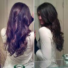 Dark Brown Hair Low Lights Purple Undertones Lighting Beautiful Healthy Hydrated Dunkelbraunes Haar Haare Braun Werden