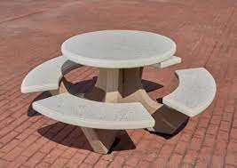 Maybe you would like to learn more about one of these? 66 Round Concrete Picnic Table With Bolted Concrete Frame Picnic Furniture