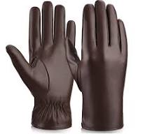OZERO Men and Women's PU Leather Gloves | Winter Touchscreen Fleece-lined  Gloves for Outdoor Warmth