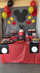 Mickey Mouse Cake Table For 1st Birthday Mickey Mouse First Birthday Mickey Mouse Birthday Mickey Mouse 1st Birthday