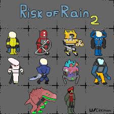 You start with the commando and huntress. Pixelart I Made Of The Characters Of Risk Of Rain 2 Riskofrain