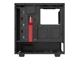 While the excellent chassis from the original h500 is essentially still the same, nzxt has gone ahead and updated the i/o along with a few smaller subtle. Nzxt Case H510i Tg Mid Tower Usb Matte Black Red Walmart Com Walmart Com