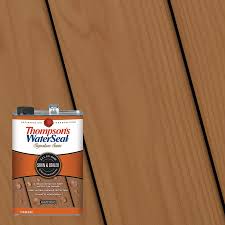 Thompson S Waterseal Signature Series Pre Tinted Autumn Brown Semi Transparent Exterior Stain And Sealer Gallon Lowes Com Exterior Stain Staining Deck Thompson Waterseal