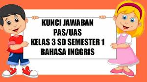 Kunci Jawaban Soal Latihan Penilaian Akhir Semester Pas Uas Sd Kelas 3 Bahasa Inggris Semester 1 Tribun Pontianak