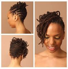 Neat thick dreads, slightly messy dreads, skinny dreads… what do these hairstyles in the pictures above have in common? Half Loc Updo Back Up Front Down Medium Locs Locs Hairstyles Natural Hair Styles Medium Length Hair Styles