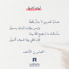 شعر العباس بن الأحنف فإن نلتقي يوما فسوف أقول عالم الأدب Gedanken Bucher
