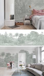 Jungle Land Verdant Schlafzimmer Tapete Haus Deko Wandtapete