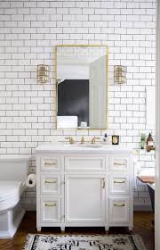 Bathroom storage gets a stylish upgrade with this fancy rose gold tray. Look We Love Gold Fixtures In The Bathroom Apartment Therapy