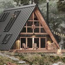 Build your own 24' x 21' two story a frame cabin vacation tiny house diy plans these are modern plans drawn in the latest autocad software. This Diy A Frame Cabin Sleeps 8 And Can Be Built In Weeks Maxim