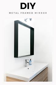 Diy Metal Framed Mirror Bathroom Mirrors Diy Mirror Frame Diy Metal Frame Mirror