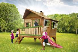 Kinder Spielhaus Holz Axi Emma Kinder Holzhaus Auf Stelzen Rutsche Terrasse Kinderspielgerate Fur Den Gart Play Houses Build A Playhouse Wooden Playhouse
