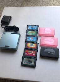 Things tagged with 'gameboy_advance' (106 things). Gameboy Advance Sp Pearl Blue 101 Comes With 6 Games As Shown Also Included Is The Charger Along With 3 Cases For The Game Gameboy Gameboy Advance Sp Games