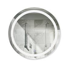 Consequently, a few particular highlights. Icon Round 24 X 24 Led Bathroom Mirror W Dimmer Defogger Round Lighted Vanity Mirror Krugg Reflections Usa