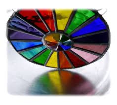 summer solstice rainbow burst suncatcher stained glass handmade 019 summer solstice color wheel design stained glass
