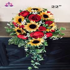 A guest created a loud disturbance (screaming, pounding) in his room in the middle of the night. Cascading Sunflower Bridal Bouquet Sunflower Burgundy Wedding Etsy