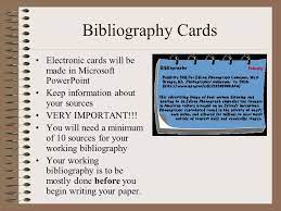 Keeping your cards in an online bibliography management system ensures you don't have to create, carry and keep track of physical boxes. Bibliography Cards Note Cards Ppt Download