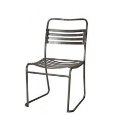 Industrial Chair W Strips Finish W Raw Metal Metal Chairs Cdi Furniture Chair