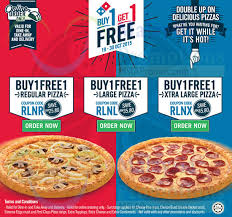 Commencez bien votre semaine avec domino's ! Domino S Pizza Buy 1 Free 1 Promotion 20 30 Oct 2015