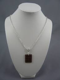 Collier Tablette De Chocolat Collier Tablette De Chocolat Pates Polymeres