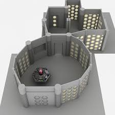 Set 1982 Doctor Tardis 3d Model Tardis Doctor Who Tardis Classic Doctor Who