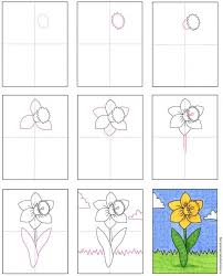 Using the printable spring coloring pages, your children will be able to learn about spring and different life that is found outside when spring season. How To Draw A Daffodil Art Projects For Kids Spring Art Projects Easter Art Project Spring Arts And Crafts