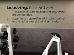 Gym Design Ideas Beasting Definition Wall Decal Fitness Wall Etsy Gym Wall Decal Fitness Motivation Wall Gym Motivation Quotes