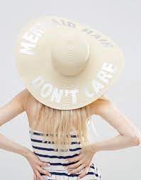 Asos Oversized Straw Floppy With Metallic Mermaid Slogan At Asos Com Mermaid Hat Asos Hats Asos