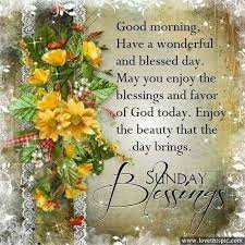Sunday is generally considered as the first day of the week and probably the day when every spend some quality time with happy sunday morning quotes wishes with images are a great way to cheer up someone. Good Morning Sunday Blessings Blessed Sunday Good Morning Sunday Images Good Sunday Morning